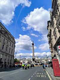 A Wonderful Day at Trafalgar Square in London