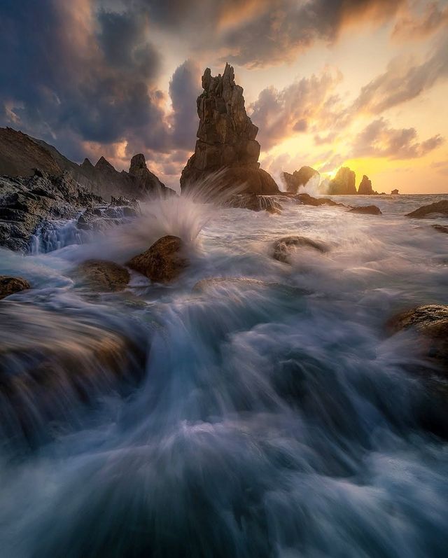 海邊日出氛圍感拉滿