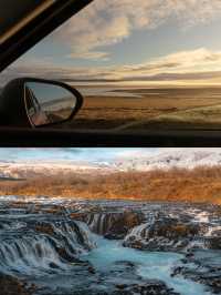 冰島黃金圈自駕，在熔岩荒野泡溫泉看極光