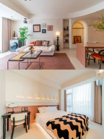 샤먼! 중산로 근처!! 두 개의 방과 거실!! 해변까지 도보 거리!!