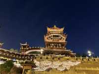 打卡義烏最美夜景雞鳴閣