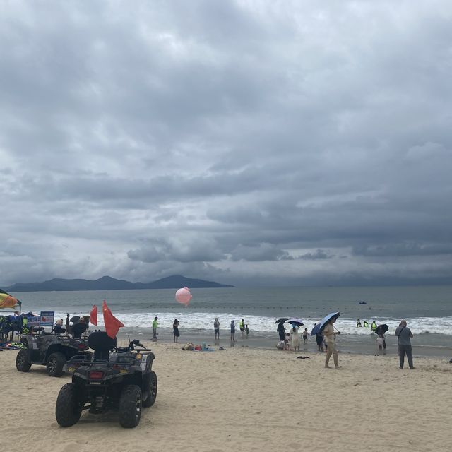 看到海景笑哈哈！汕尾希尔顿酒店，美丽的海景