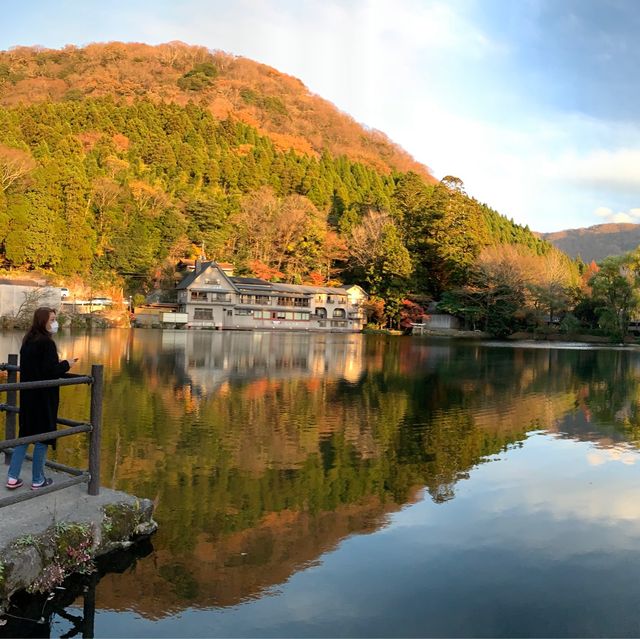 由布院金鱗湖🍁🍂紅葉季美得醉人