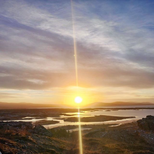 Sunrise  tour in Thingvellir National Park