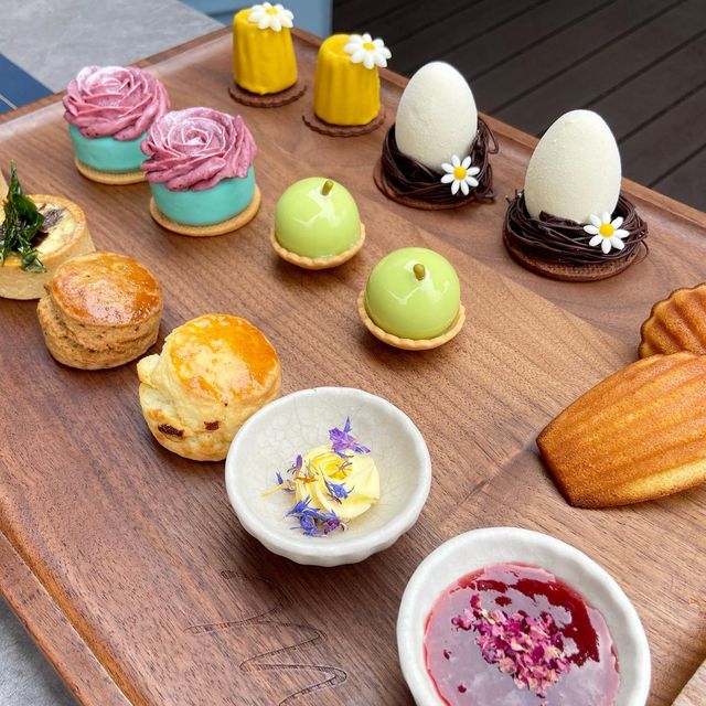 【香港好去處】流浮山隱世藍白壁畫小屋🌴米芝蓮級Afternoon Tea🍰