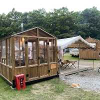유럽 빈티지 카라반이 있는 🏕️어반티지 글램핑 카라반