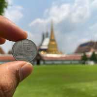 Temple on Thai Coins