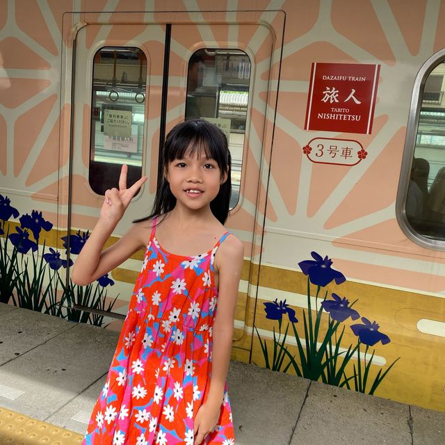 🇯🇵福岡西鐵最古老車站「太宰府站」 & 幸運乘搭了「旅人」特色觀光列車
