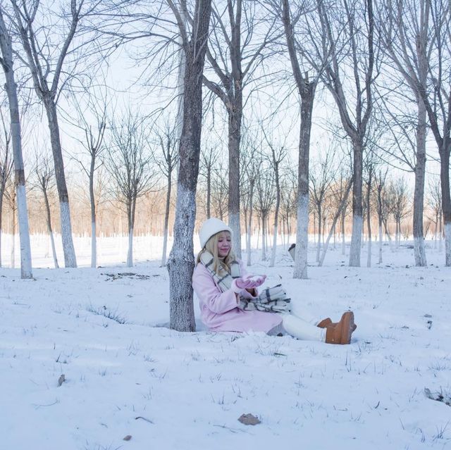 เที่ยวจีนเมืองเล็กๆชานเมืองหิมะฟูๆถ่ายรูปสวยมาก