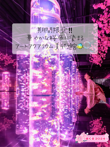 アートアクアリウム美術館 GINZA 『めっちゃ桜2024』🌸🐠🌸🐠🌸 | Trip