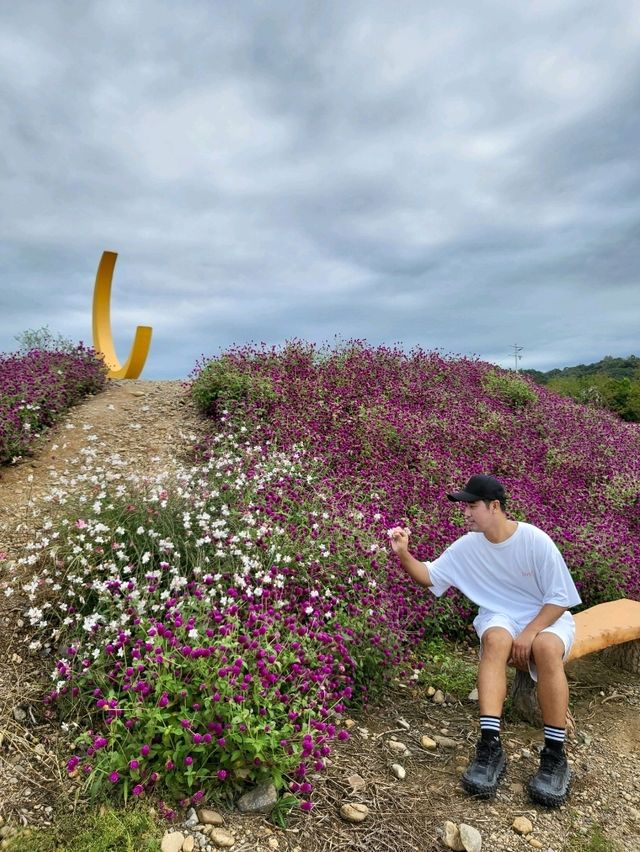 달포토존과 꽃들이 예쁜 연천 당포성