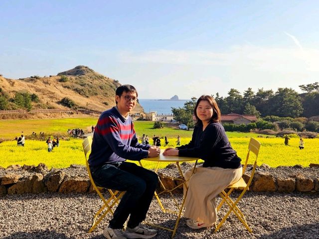 A great view of Canola field at Sanbangsan