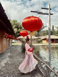 "Chillin’ in Santichon 🏯✨ A Little Slice of China in Pai!”