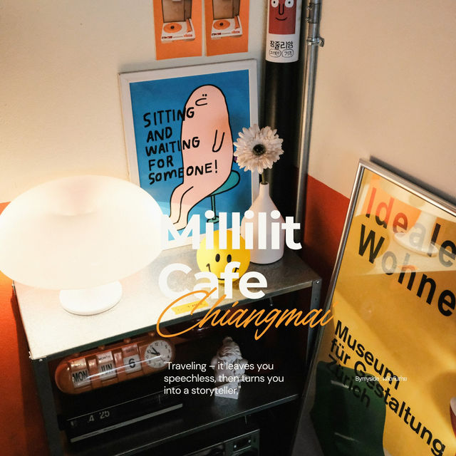 🧡 คาเฟ่เรโทรสีส้มสุดชิค: Millilit Cafe