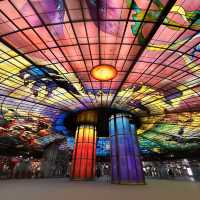 🌈✨ *Dome of Light (光之穹頂): The World’s Largest Glass Mosaic at Formosa Boulevard Station* 🚇🎨