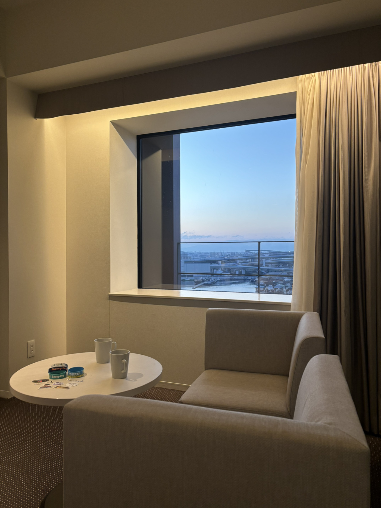 LIBER HOTEL
地址：554-0031
大阪府大阪市此花區
櫻島1-1-35
推薦點：
露臺
晚上出去乘涼，這裡有個寬敞的露臺可以讓我放鬆！ 🛋️
開放的空間，可以欣賞燈火通明的海灣地區。 🌃

PASTRY L
1樓 Cafe & Bar LIBER
販售義式冰淇淋和蛋糕。
非住客也可使用咖啡廳。 🙆♀️

RIVERSIDE SPA
配有碳酸浴、露天浴池和桑拿。
這裡也提供一日遊服務，非常適合環球影城遊玩後放鬆身心！

#大阪旅遊 #國內旅行 #大阪酒店
#0日元旅行2025秋季