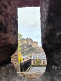 Framed by Stone: The Perfect Castle Shot from Across the Peak