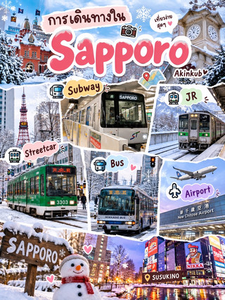 🚇 Передвигаться по Саппоро очень удобно.