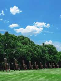 藝術與自然的交響：漫步上海月湖雕塑公園
