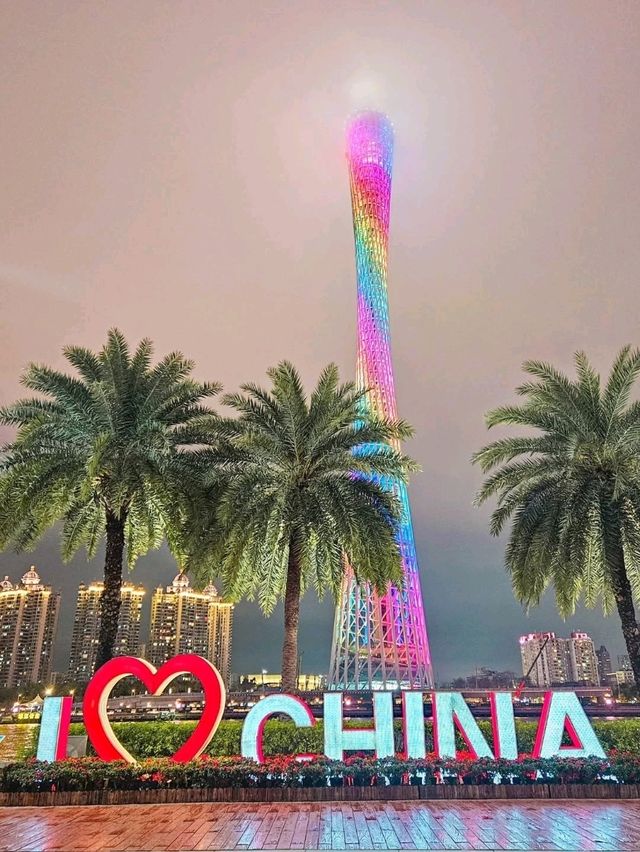 Skyline magic at Canton Tower💫