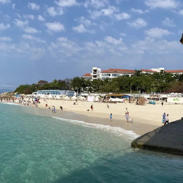 Clearest beach in sanya(wuzhizhou island)