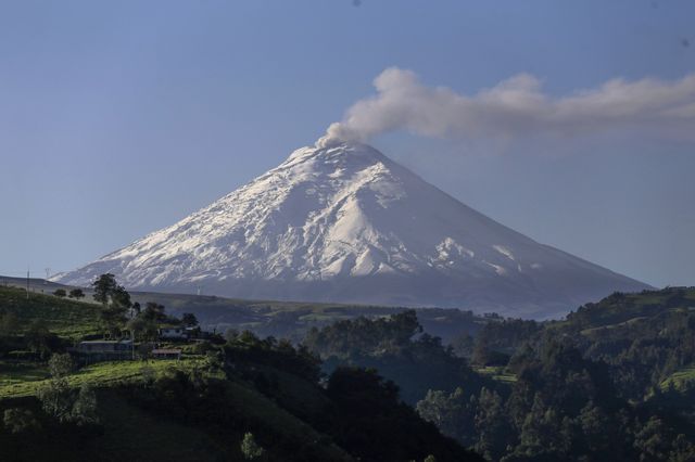 Ecuador's volcano has been in a continuous state of activity.