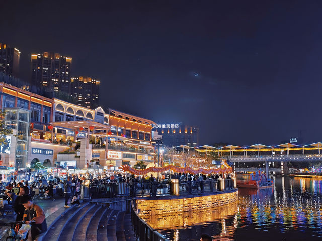 佛山千燈湖西街夜市｜氣氛感也太好了吧！