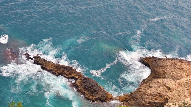 香港破邊洲，治癒系藍色海洋