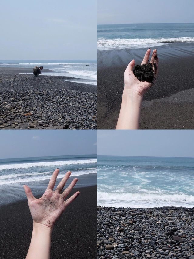 美到暈呀！峇里小眾冰島風黑色沙灘。