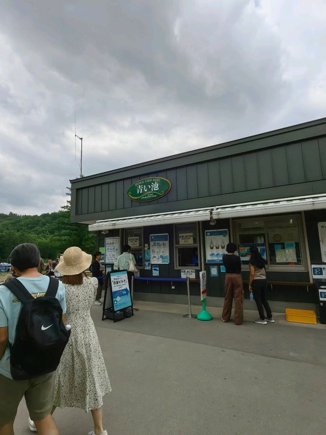藍色的北海道白金青池