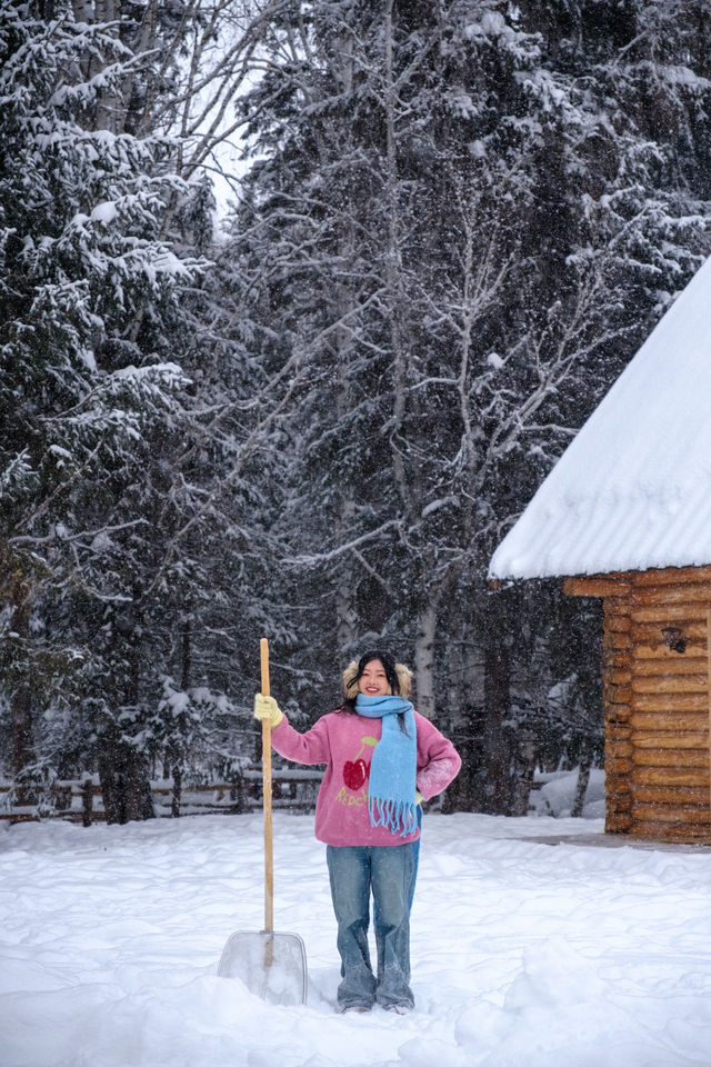 在禾木小住，遇到了夢想中的小木屋