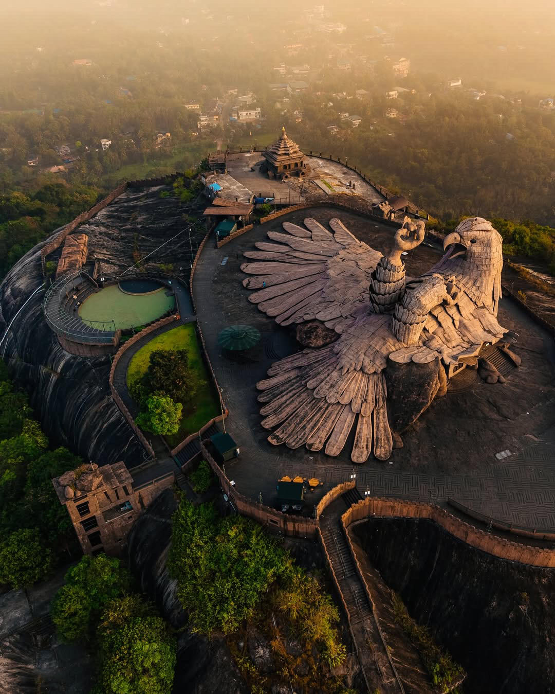 It is hard to believe that such a spectacular giant eagle structure really exists on Earth