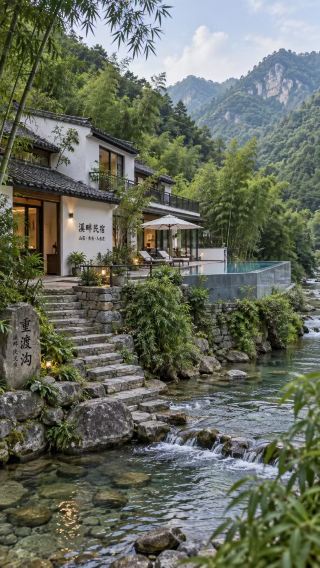 23°C in Luanchuan: The ultimate family getaway! Stay at a creekside pool guesthouse and explore Chongdugou