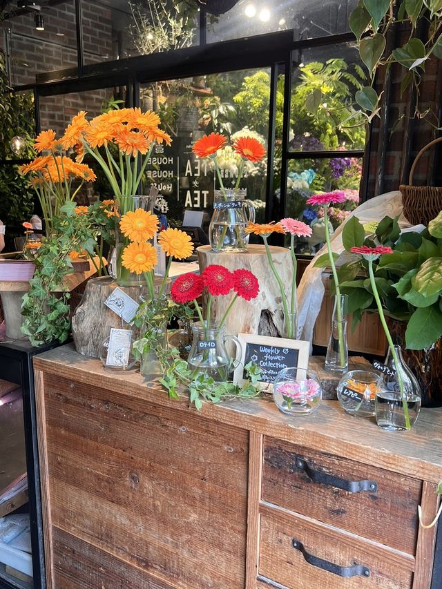 東京【赤坂見附】とてもかわいい🌼お花屋さんのカフェ