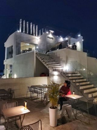 Cafe Noxgoji with a beautiful night view of Yeongju City☕️