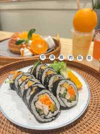 🧇 窩夫 • 柑橘主題 • 韓食店 🍊
