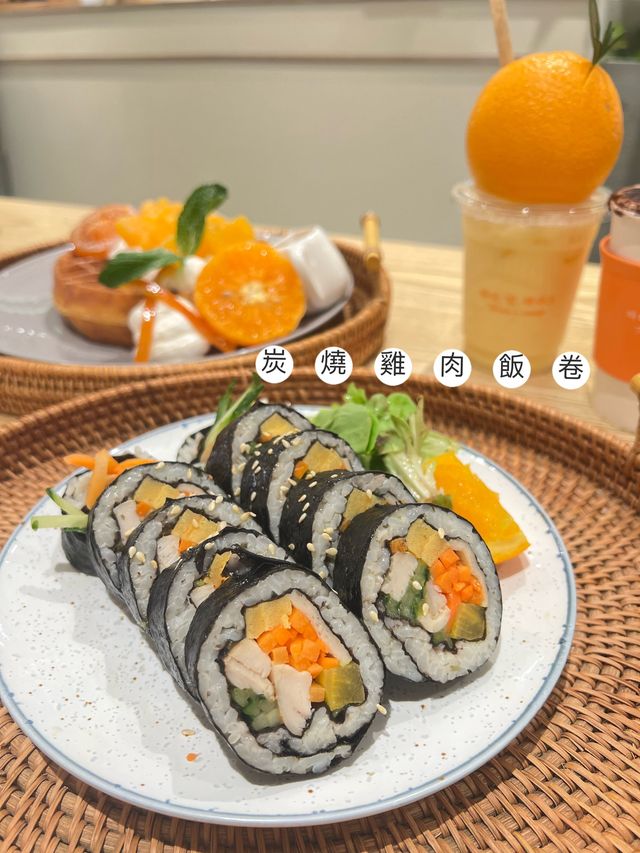 🧇 窩夫 • 柑橘主題 • 韓食店 🍊
