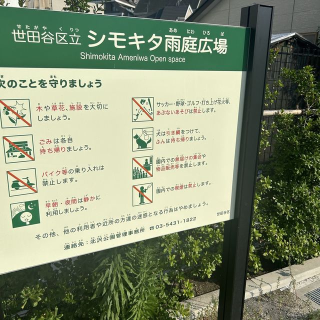 【下北沢】雨庭広場でひと休み
