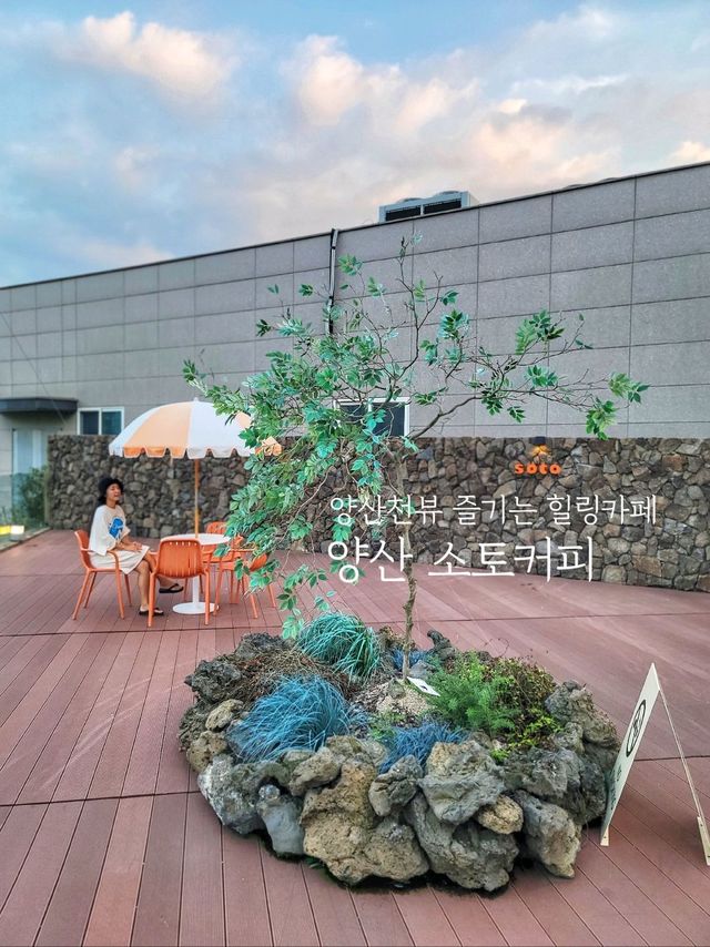 양산천 리버뷰 즐기는 포토존 가득한 소토커피☕️