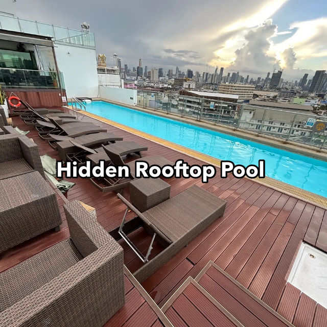 Hippest rooftop pool in Bangkok Chinatown 