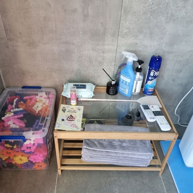  바다뷰보면서 스파가능한 '거제 레인보우 키즈 풀빌라 '