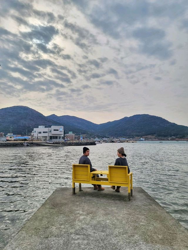 바다산책로도 노랑버덩도 멋진 바람의핫도그🌭
