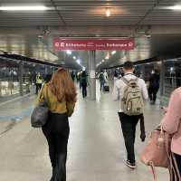 Riding the subway in São Paulo