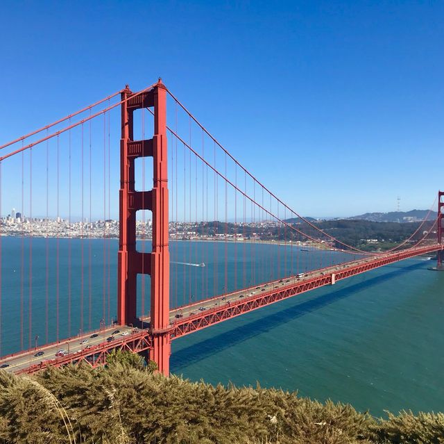 Spanning the majestic Golden Gate Strait