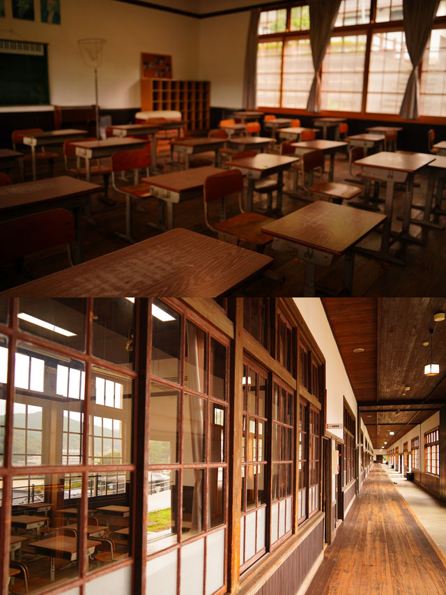 【愛媛】日本一の廊下の長さを誇るの木造校舎🏫