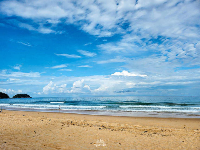 เดินเล่น หาดกะรน ยามเช้า