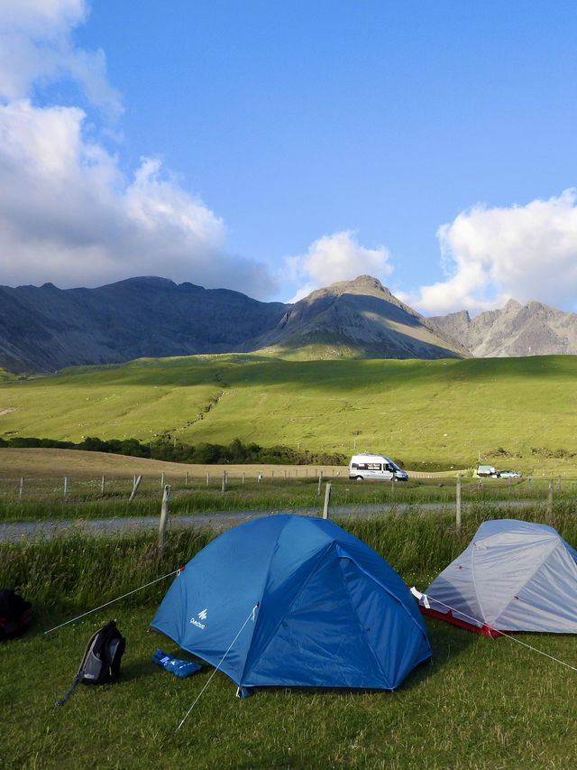 🏕️ Camping under the stars at the Old Man of Storr