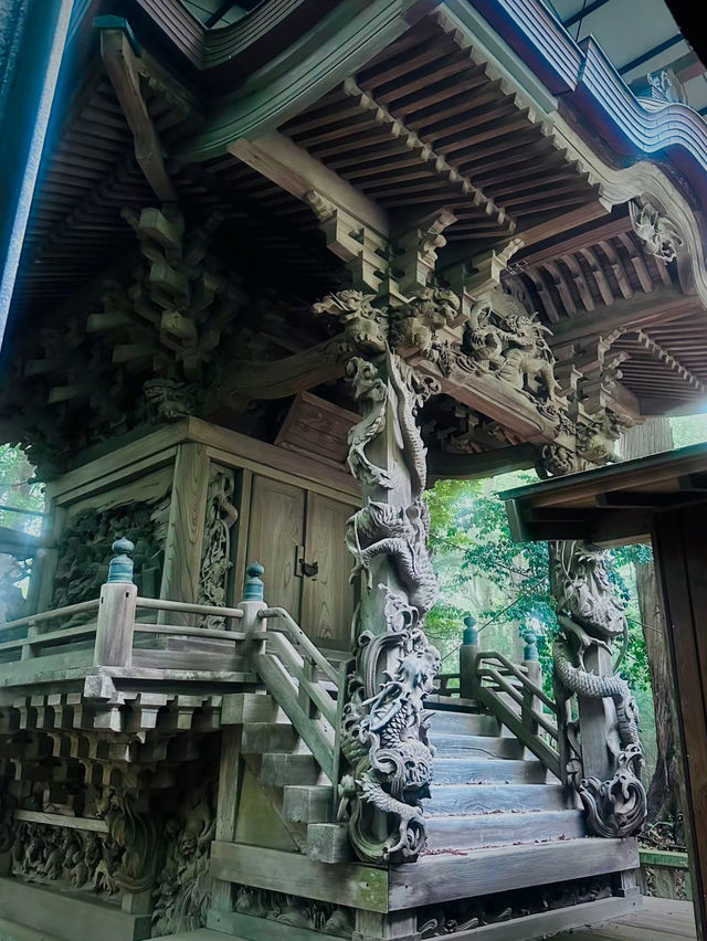 必見のパワースポット✨辰年🐉はここ行って！圧巻の彫刻群が魅せる穴場すぎる神社🥹特典🅿️マップ付き❗️