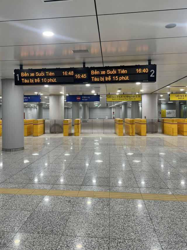 The first metro ever in Saigon🤩