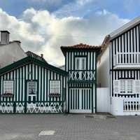 Stripes & Sea Breezes: A Colorful Stroll in Costa Nova